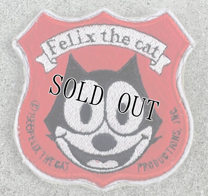 画像1: 米軍放出品 レトロ フィリックス FELIX THE CAT ザ キャット フェリックス 刺繍  (1)