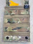 画像5: 米軍実物 EAGLE ユーティリティフラットポーチ スモール FR Molle Multicam Aircrew マルチカム  (5)