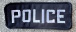 画像1: 米軍放出品 POLICE ワッペン ブラック (1)
