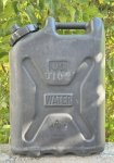 画像3: 米軍実物 WATER タンク　(プラスチック) ブラック　❹ (3)