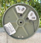 画像2: 米軍実物 ミリタリー テレフォン コム ワイヤー スプール DR8B WD1A 0.5キロメートル ウィズ RL39 スプール ホルダー アンド ストラップ (2)