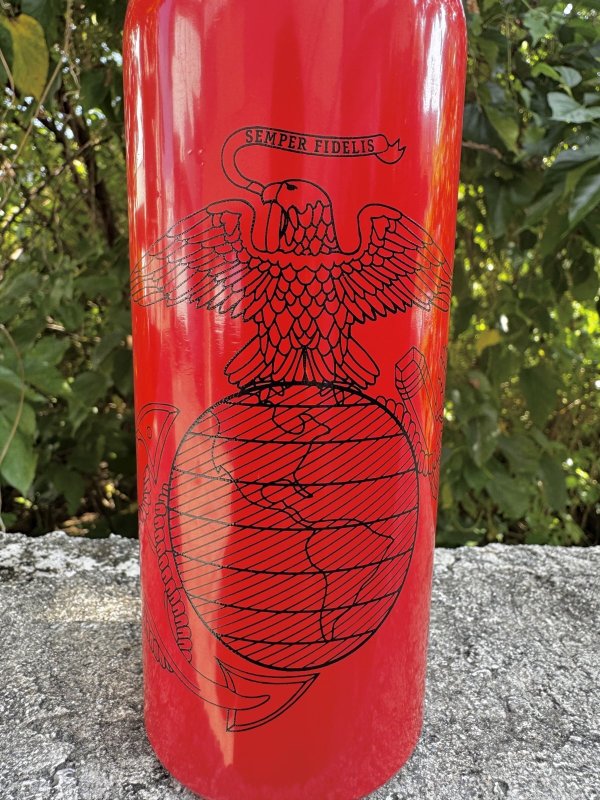 画像2: 海兵隊実物 軍用ガソリン MSR USMC 22oz 650ml フューエル ボトル マルチ燃料  (2)