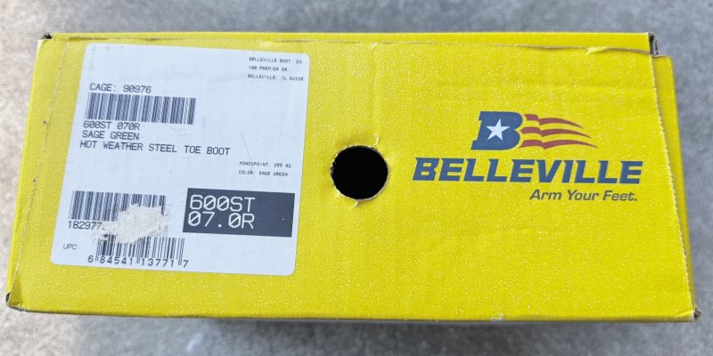 画像12: 米軍実物　Billeville ABU 600 ST ブーツ  7 R (12)