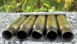 画像5: 米軍実物 7.62mm 空薬莢5連 薬莢 クリップ セット 使用済み 安全品 (5)