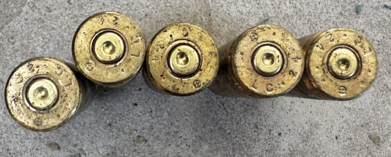 画像7: 米軍実物 7.62mm 空薬莢5連 薬莢 クリップ セット 使用済み 安全品 (7)