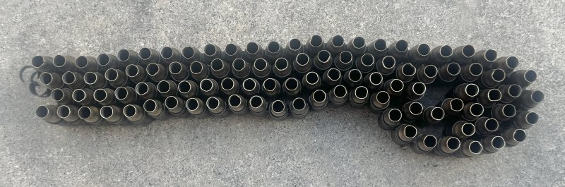 画像2: 米軍実物 7.62mm 100連発 ベルトリンク セット 空薬莢 ⑵ (2)