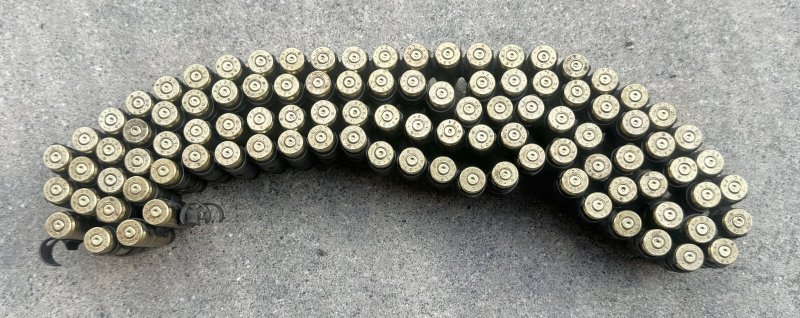 画像4: 米軍実物 7.62mm 100連発 ベルトリンク セット 空薬莢 ⑵ (4)