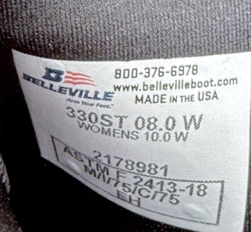 画像9: 米軍実物 Belleville U.S.Navy ウェットウェザーパイロット ブーツ  スティール・トゥ 330ST　8W (9)