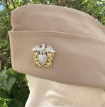 画像5: 米軍実物 NAVY OFFICER CHIEF PETTY OFFICER KHAKI ギャリソン キャップ　 (5)