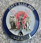 画像2: 米海軍実物 US NAVY BALL 2021 Okinawa チャレンジコイン  (2)