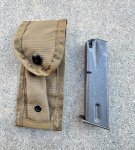 画像1: 米軍実物 9mm ベレッタ  マガジン ポーチセット (1)