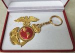 画像2: 米軍実物 USMC バースデー キーホルダー 1775 235 YEARS 2010 モニュメント 記念メダル (2)