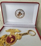 画像3: 米軍実物 USMC バースデー キーホルダー 1775 235 YEARS 2010 モニュメント 記念メダル (3)