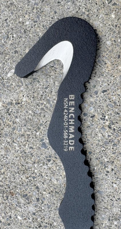 画像5: 米軍実物 BENCHMADE 戦闘レスキューツール  ストラップカッター (5)