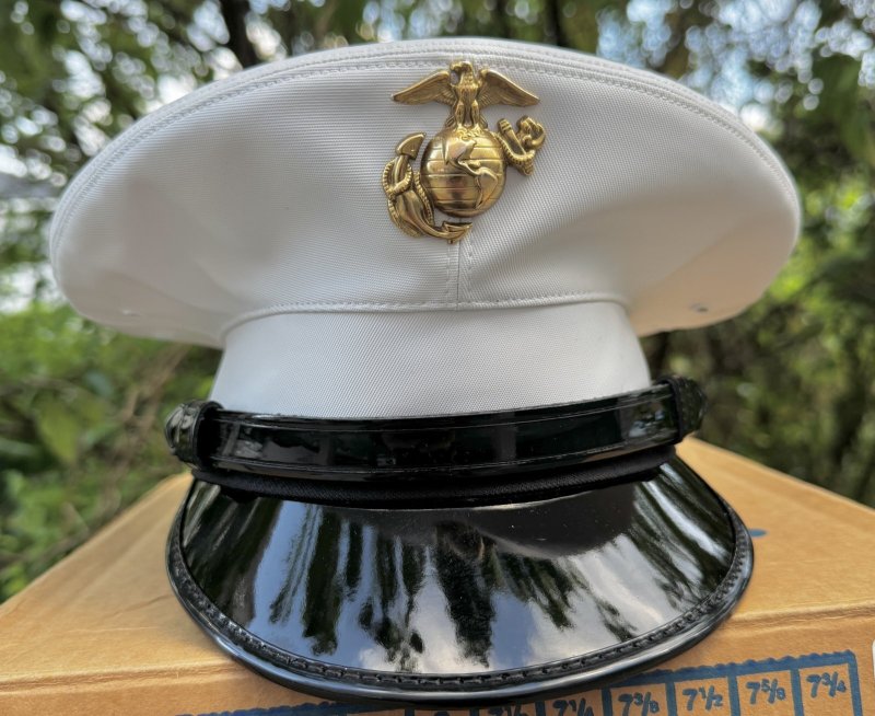 画像1: 米軍実物 US MARINE ドレス キャップ　 7 1/8 (1)