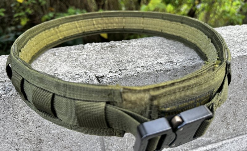 画像5: 海兵隊実物 オードナンス製 MOLLE SYSTEM   タクティカル ガンファイターベルト  OD LARGE (5)