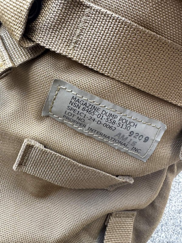 画像4: 海兵隊実物  USMC  ダンプポーチ　コヨーテ (4)
