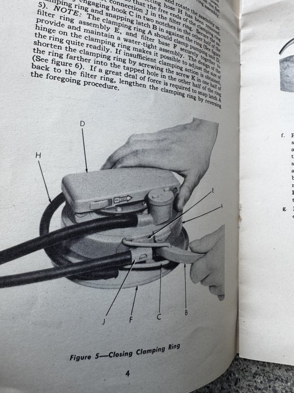 画像30: 米軍実物 1950年代 ウォーター ピュリフィケーション ユニット ハンド オペレイテッド ナップザック パック (30)