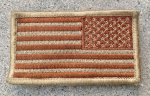 画像1: 米軍放出品 アメリカ国旗　星条旗　ワッペン　TAN (1)