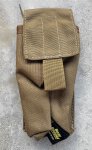 画像1: 米軍放出品 ギアキーパー リトラクター ミディアム ポーチ コヨーテ  gear keeper  (1)