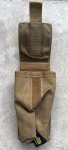 画像2: 米軍放出品 ギアキーパー リトラクター ミディアム ポーチ コヨーテ  gear keeper  (2)