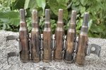 画像1: 米軍実物 空砲　連発 7.62mm ベルトリンクセット 薬莢 (1)
