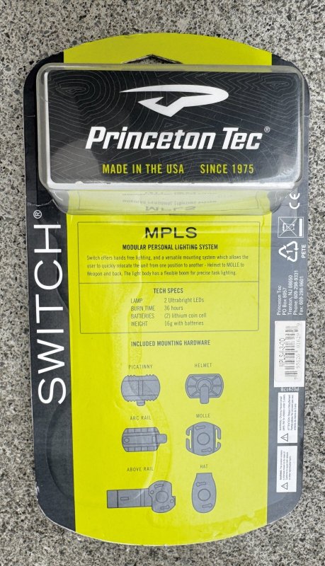 画像4: 米軍放出品 PRINCETON TEC SWITCH LIGHT MPLS-2 プリンストンテック スイッチ ライト (4)