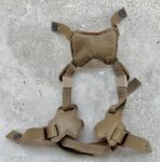 画像2: 新型 海兵隊実物 LWMCH ヘルメット 4点チンストラップ M/L　コヨーテ  (2)