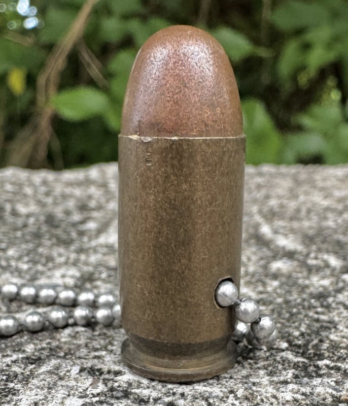 画像1: 米軍実物　アクセサリー弾　ネックレス (1)