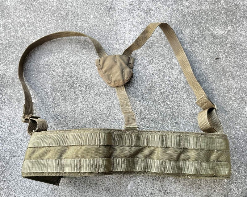 画像2: 米軍実物 EAGLE Padded War Belt ウォーベルト パッド入り SFLCS カーキ 28 (2)