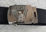 画像2: 米軍放出品 VANGUARD US NAVY ベルト ブラック 112cm (2)