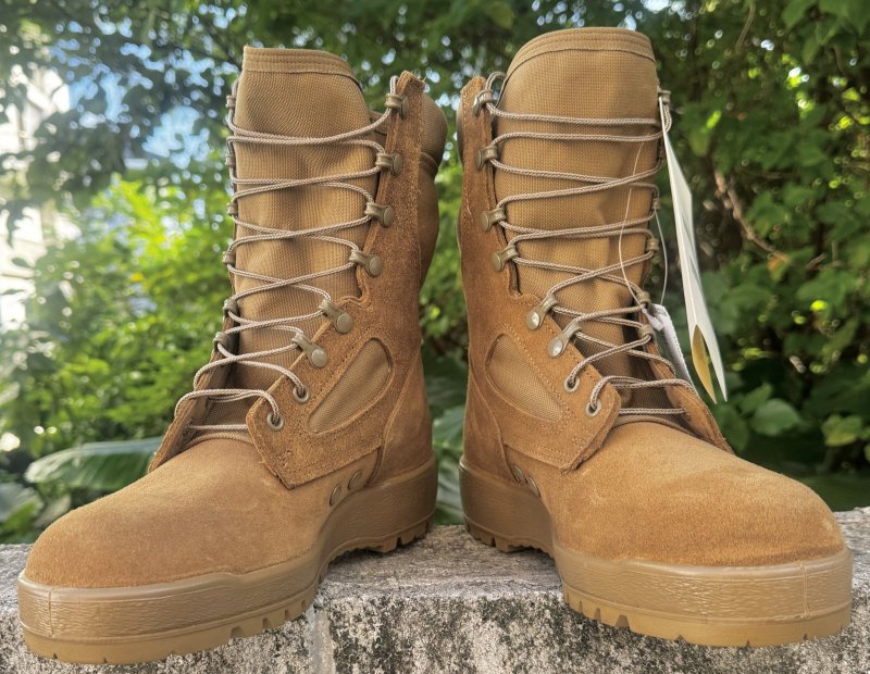 画像1: 米軍実物 McRae FootWear  USMC ジャングル デザート ブーツ 8 W (1)