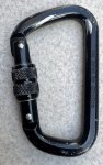 画像2: 米軍放出品 カラビナ スクリューロック (2)