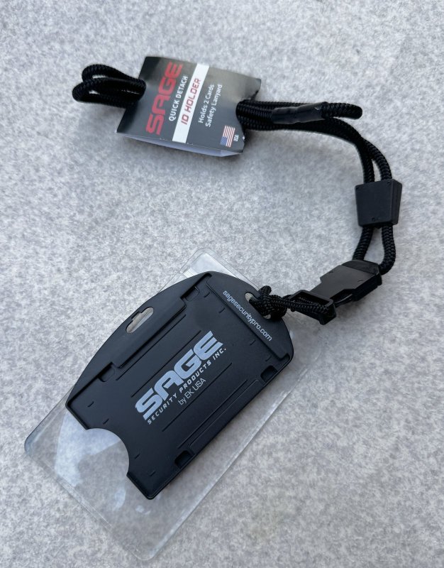 画像1: 米軍放出品 SAGE デュアル アイディー ホルダー クイック ディタッチ バッジ ホルダー (1)