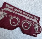 画像2: 米軍放出品 NIGHT TIME IS THE RIGHT TIME モラール ワッペン (2)