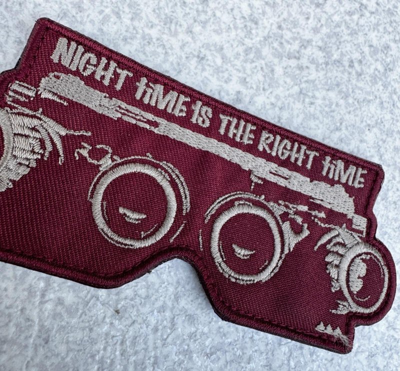 画像2: 米軍放出品 NIGHT TIME IS THE RIGHT TIME モラール ワッペン (2)