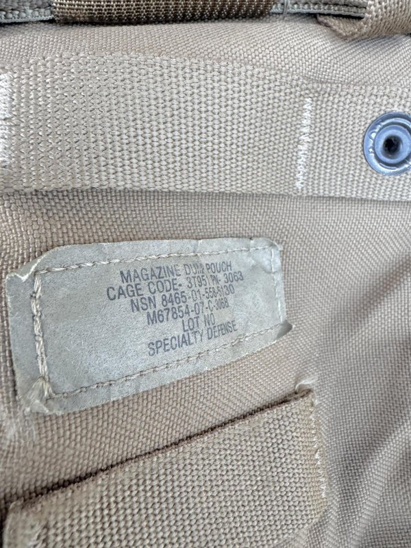 画像5: 海兵隊実物  USMC  ダンプポーチ　コヨーテ (5)