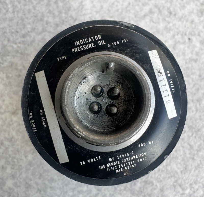 画像3: 米軍実物  THE BENDIX CORPORATION 航空機用　油圧計 (3)