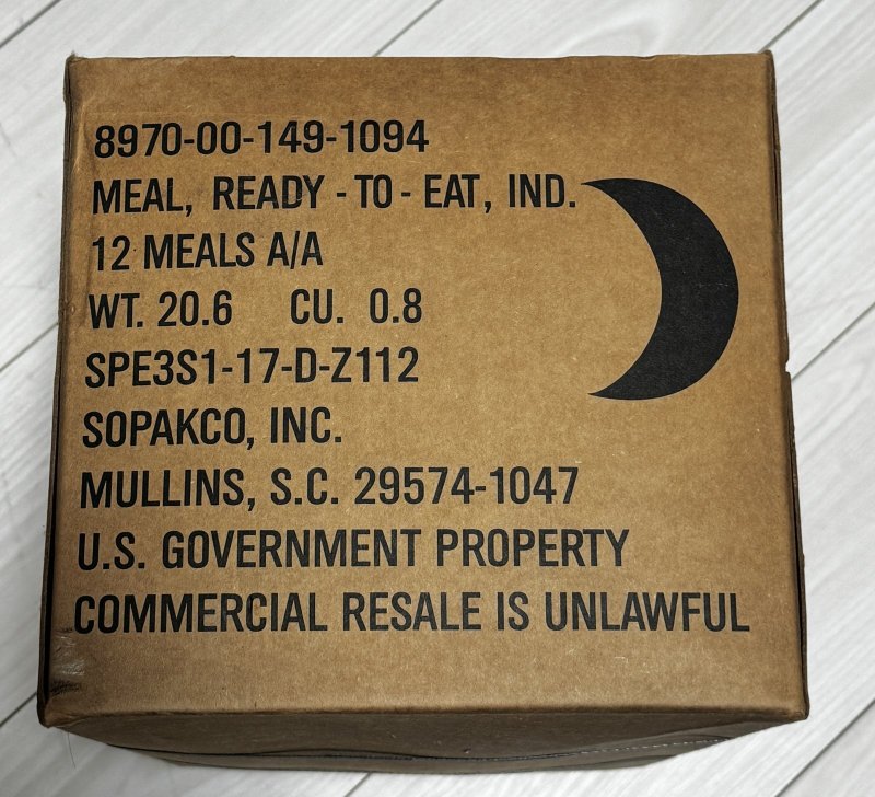 画像3: 米軍実物 2023年検【SOPAKCO】MREレーション/戦闘食 MENU-A (3)