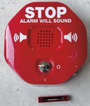 画像1: 米軍放出品 SAFETY TECHNOLOGY INTERNATIONAL STI-6400   出口ストッパー 多機能ドアアラーム 緊急ドア不正な出入り防止 (1)