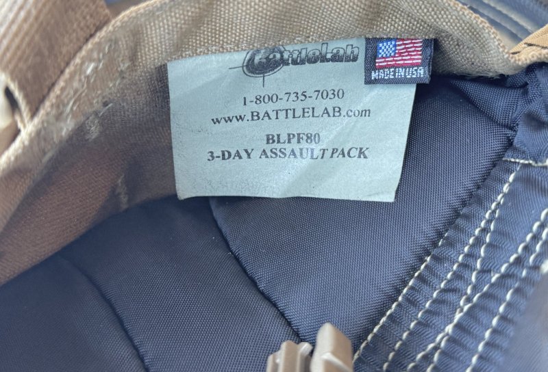 画像14: 米軍実物 特殊部隊 官給品 BATTLELAB TACTICAL  DIAMOND BACK  SOF バックパック BLPF80 (14)