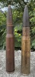 画像1: 米軍実物 12.7mm弾 空薬莢 2発  使用済み 安全品 (1)