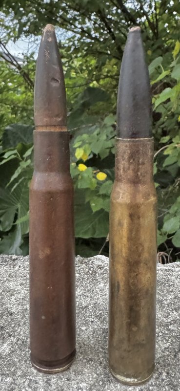 画像1: 米軍実物 12.7mm弾 空薬莢 2発  使用済み 安全品 (1)