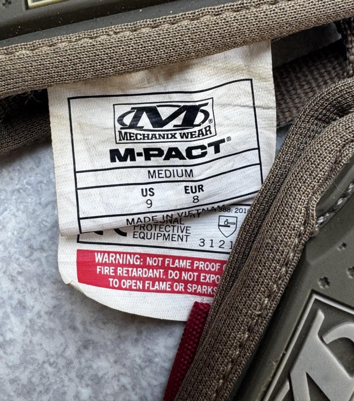 画像5: 米軍放出品　メカニクス MECHANIX  M-PACTグローブ　 MEDIUM　 (5)