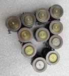 画像1: 米軍実物 40mm グレネード弾 11発セット リンク付 使用済 安全品 (1)