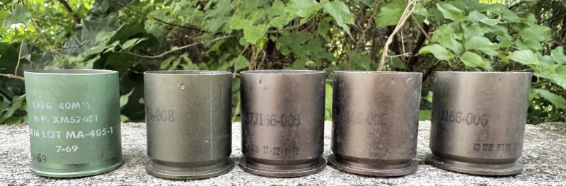 画像8: 米軍実物 40mmグレネード弾  5発セット 使用済 安全品　 (8)