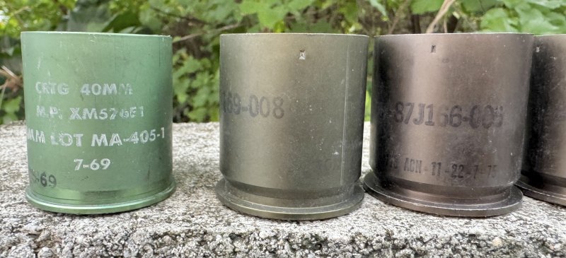 画像4: 米軍実物 40mmグレネード弾  5発セット 使用済 安全品　 (4)