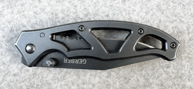 画像5: 米軍放出品 GERBER パラフレーム 1 ガーバー ナイフ ツール【ステンレス】スケルトンハンドル  (5)