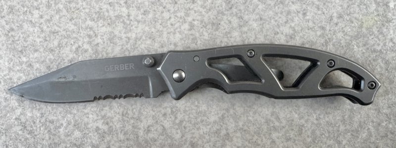 画像1: 米軍放出品 GERBER パラフレーム 1 ガーバー ナイフ ツール【ステンレス】スケルトンハンドル  (1)