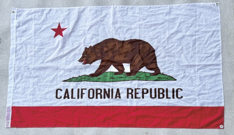 画像1: 米軍放出品 CALIFORNIA REPUBLIC カリフォルニア フラッグ  (1)